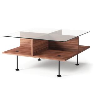 Mesa de centro Decotique Vogue 70x70 Nuez/ Negro