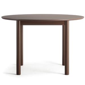 Mesa de Comedor de Madera de Departamento Ø110 cm Roble Oscuro
