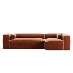 Sofá diván de 4 plazas Decotique Grand Hue derecho blanco luna/ Cobre
