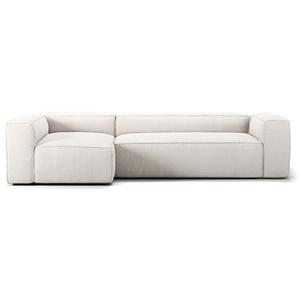 Sofá Decotique Grand de 4 plazas, diván izquierdo, color vapor/ Blanco