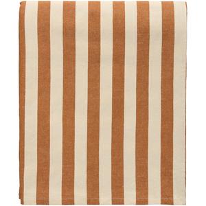 Mantel de rayas Decotique Block 140x240 Marrón