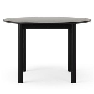 Mesa de Comedor de Madera de Departamento Ø110 cm Negro