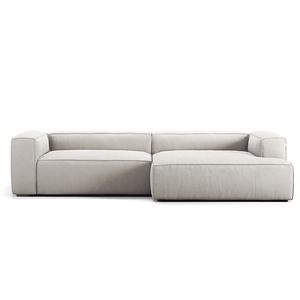 Sofá Decotique Grand de 3 plazas, chaise longue derecha, blanco luna