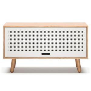 Banco de TV Departamento Ray 100 cm Roble/ Blanco
