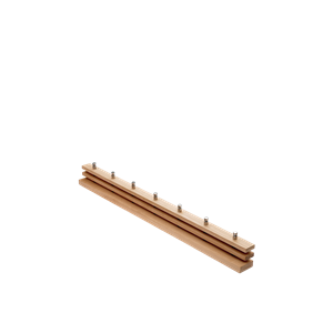 Perchero Cutter de la colección Skagerak de Fritz Hansen, 100 cm, roble/acero inoxidable