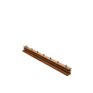 Perchero Cutter de La Colección Skagerak de Fritz Hansen, 100 Cm, Teca/acero Inoxidable