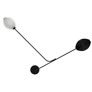 GUBI Satellite Lámpara de Pared Cableada Blanco/Negro