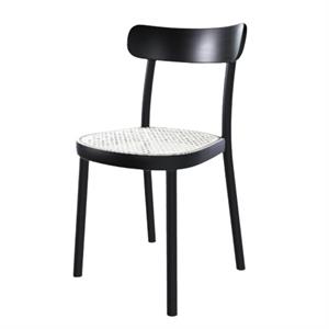 Silla de Comedor TON La Zitta de Ratán/ Negro