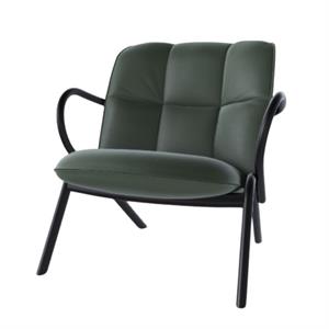 Sillón TON Cissy 73,5 cm Negro/ Verde