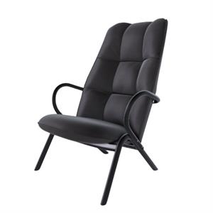 Sillón TON Cissy 103,5 cm con Tapizado en Piel Negro