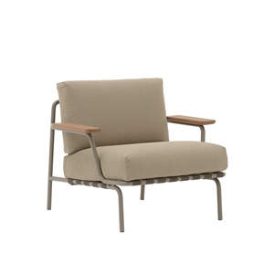 Muuto Settle Sillón Exterior Tejido Acanalado 5/Taupe