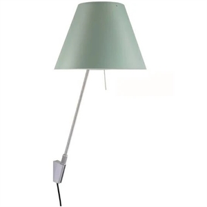 Luceplan Costanzina Lámpara de Pared Aluminio M. Tono Verde