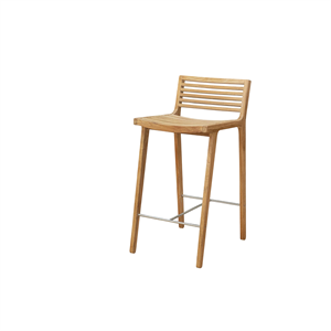 Taburete de Bar para Exterior Sibast Furniture RIB de Teca
