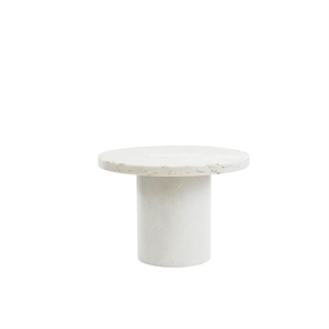 Mesa Auxiliar/de Centro Frama Sintra Grande de Mármol Blanco