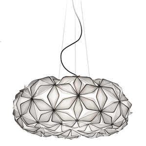 SLAMP C'Est La Vie Lámpara Colgante Grande Negro con Cable Negro