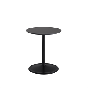 Mesa de Centro Muuto Soft Negro Ø41 H48