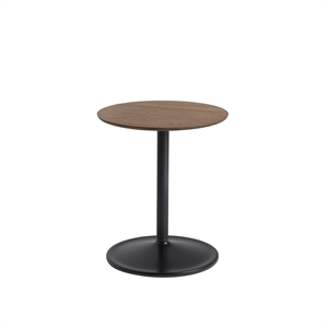 Mesa de Centro Muuto Soft Roble Ahumado/ Negro Ø41 H48