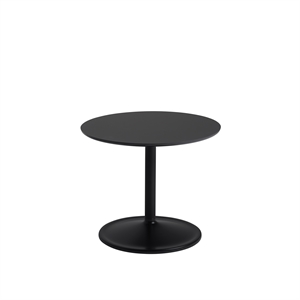 Mesa de Centro Muuto Soft Negro/ Negro Ø48 H40