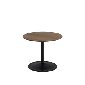 Mesa de Centro Muuto Soft Roble Ahumado/ Negro Ø48 H40