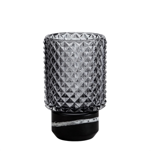 Candelabro Hurricane Negro /humo, Design By Us Sons Of Marble