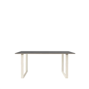 Muuto Mesa de Comedor 70/70 170x85 Negro Linóleo/ Arena