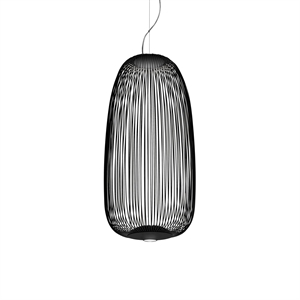 Foscarini Spokes 1 Lámpara Colgante con LED Negro