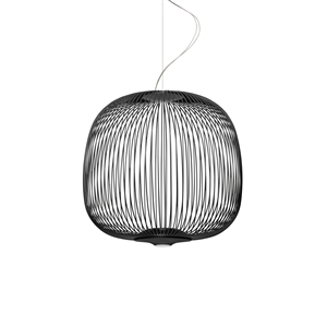 Foscarini Spokes 2 Midi Lámpara Colgante con LED Negro