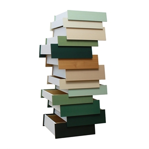 Cómoda Apilable de 13 Cajones Established & Sons en Color Salvia