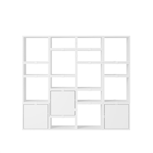 Estantería Apilable Muuto con Configuración 4 en Blanco