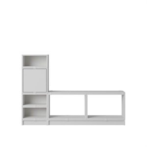 Estantería apilable para pasillo Muuto, configuración 1, Gris