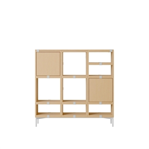 Estantería de Pasillo Apilable Muuto, Configuración 3, Roble