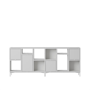 Estantería de oficina apilable Muuto, configuración 3, Gris