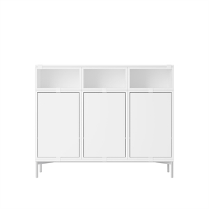 Estantería Apilable Muuto con Configuración 3 en Blanco