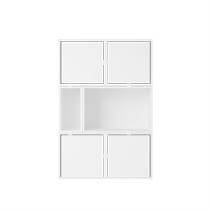 Estantería Apilable Muuto con Configuración 4 en Blanco