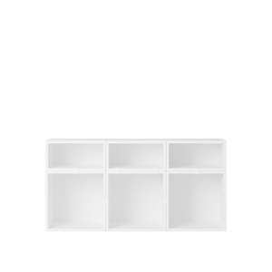 Estantería Apilable Muuto con Configuración 5 en Blanco