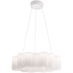 Lámpara Colgante Stilnovo Miel Ø58 Blanco