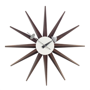 Reloj Vitra Sunburst Reloj Nuez