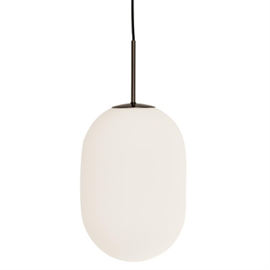 Lámpara Colgante Watt & Veke Noor Grande de Ópalo/ Negro