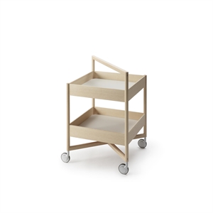 Bandeja Nikari Taso Alta con Ruedas Fresno/Hongo