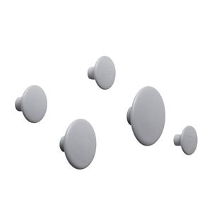 Muuto Dots Ganchos Madera Gris 5uds.