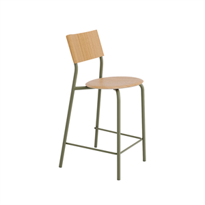 Taburete de bar TipToe SSD de 65 cm en roble/verde caqui