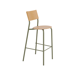 Taburete de bar TipToe SSD de 75 cm en roble/verde caqui