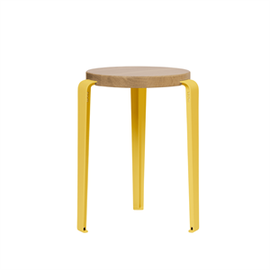 Taburete TipToe LOU Roble/Amarillo Brioche