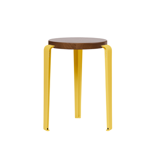 Taburete TipToe LOU Roble teñido/Amarillo Brioche