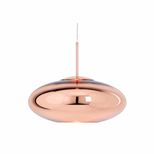 Tom Dixon Copper Shade Lámpara Colgante Ancha Cobre LED