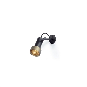 Trizo 21 2Thirty-W1 Lámpara de Pared Panal de Abeja Negro/Aro Bronce