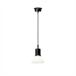 Lámpara Colgante Anglepoise Type 80 en Negro Mate y Ópalo