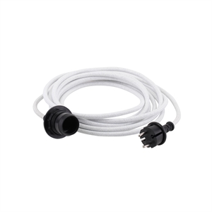 Juego de Cables para Exterior Watt & Wick para Bombilla E27 Blanco