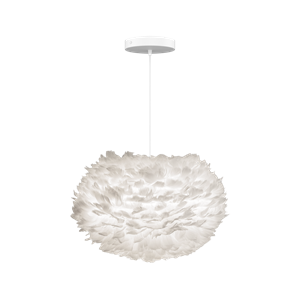 Lámpara Colgante Umage Eos con Rosetón, Mediana, Blanco