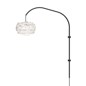 Umage Eos Willow Individual Lámpara de Pared Mini Blanco Con Suspensión en Negro